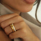Dazzling Multi Layer Alison Crystals Ring