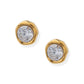 Timeless Gold Round Zirconia Earrings