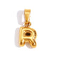 Trendy Bubble Letter Pendant Necklace