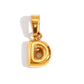 Trendy Bubble Letter Pendant Necklace