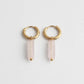 Toned Stone Bar Earrings