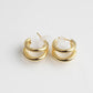 Modern Double Hoop Earrings