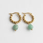 Louane Graceful Drop Stone Twisted Earrings