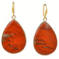 Polished Pear Shaped Dangle Earrings