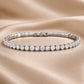 White Gold Crystal Tennis Bracelet