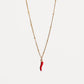 Radiant Red Chilli Pendant Necklace