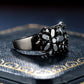 Shimmery Black Zirconia Ring