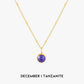Luminous Circle Gemstone Necklace