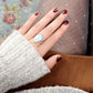 Teardrop Large Moonstone Ring