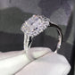 Square Shape Zirconia Wedding Ring