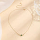Classic Emerald Marquise Leaf Pendant