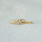 Two Tone Love Knot Ring