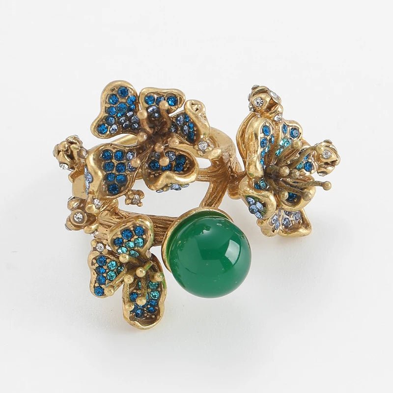 Enchanted Petal Cluster Ring
