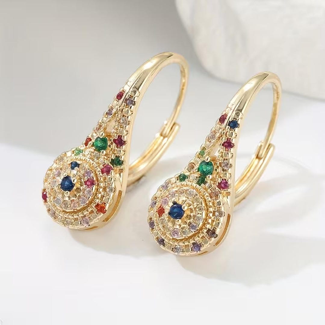 Multicolor Sparkle Elegance Earrings