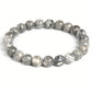 Minimalist Glowing Moonstone Bead Bracelet