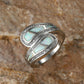 Inlaid Opal Stone Zirconia Ring
