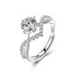 Crown Solitaire Crystal Promise Ring