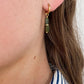 Gorgeous Dual Green Stone Drop Earrings