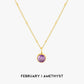 Luminous Circle Gemstone Necklace