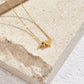 Personalized Gold Initial Heart Necklace