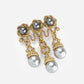 Gilded Knot Pearl Brooch