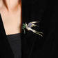 Gilded Swallow Brooch
