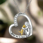 Keep Me in Your Heart Memorial Silver Necklace