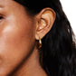 Gold Teardrop Hoop Earrings