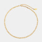 Elegant Figaro Gold Chain Choker