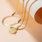 Golden Radiance Necklace Layered Set