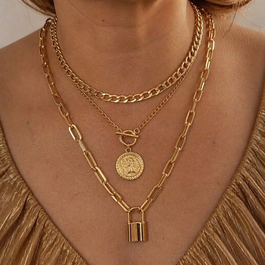 Grand Medallion Link Necklace