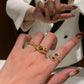 Golden Orbit Open Ring