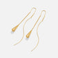 Teardrop Tassel Gold Earrings