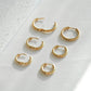 Endless Shine Triple Hoop Set