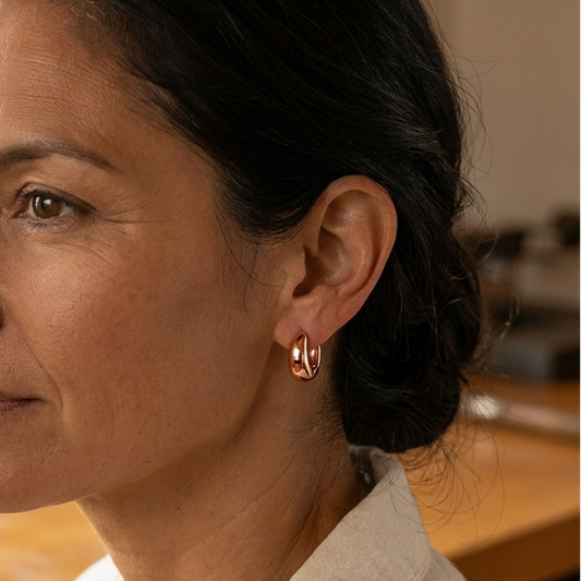 Linnet Copper Hoop Earrings
