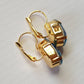 Vintage Blue Glass Earrings