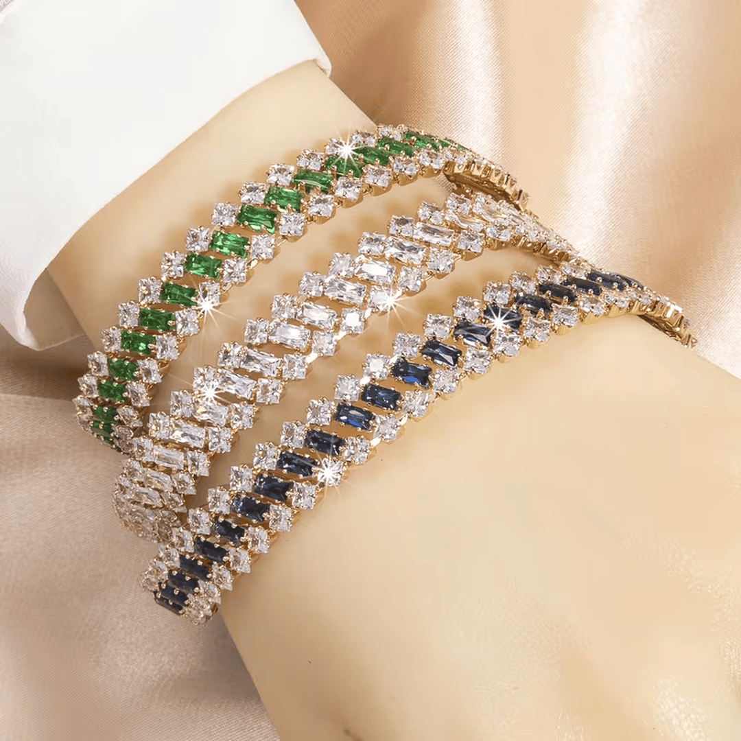 Emerald Crown Tennis Bracelet