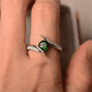 Emerald Orbit Glow Statement Ring