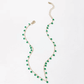 Handmade Emerald Droplet Necklace