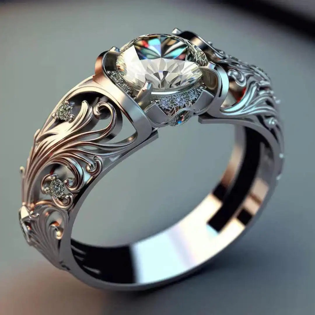 Exquisite Crystal Ring