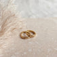 Gold Marquise Huggie Hoops