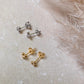 Trio Micro Studs Gold or Silver
