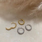 Hinged Bubble Hoops Gold or Silver