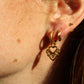 Boho Heart Dangle Earrings