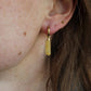 Toned Stone Bar Earrings