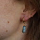 Toned Stone Bar Earrings