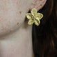 Floral Statement Earrings in Gold or Silver