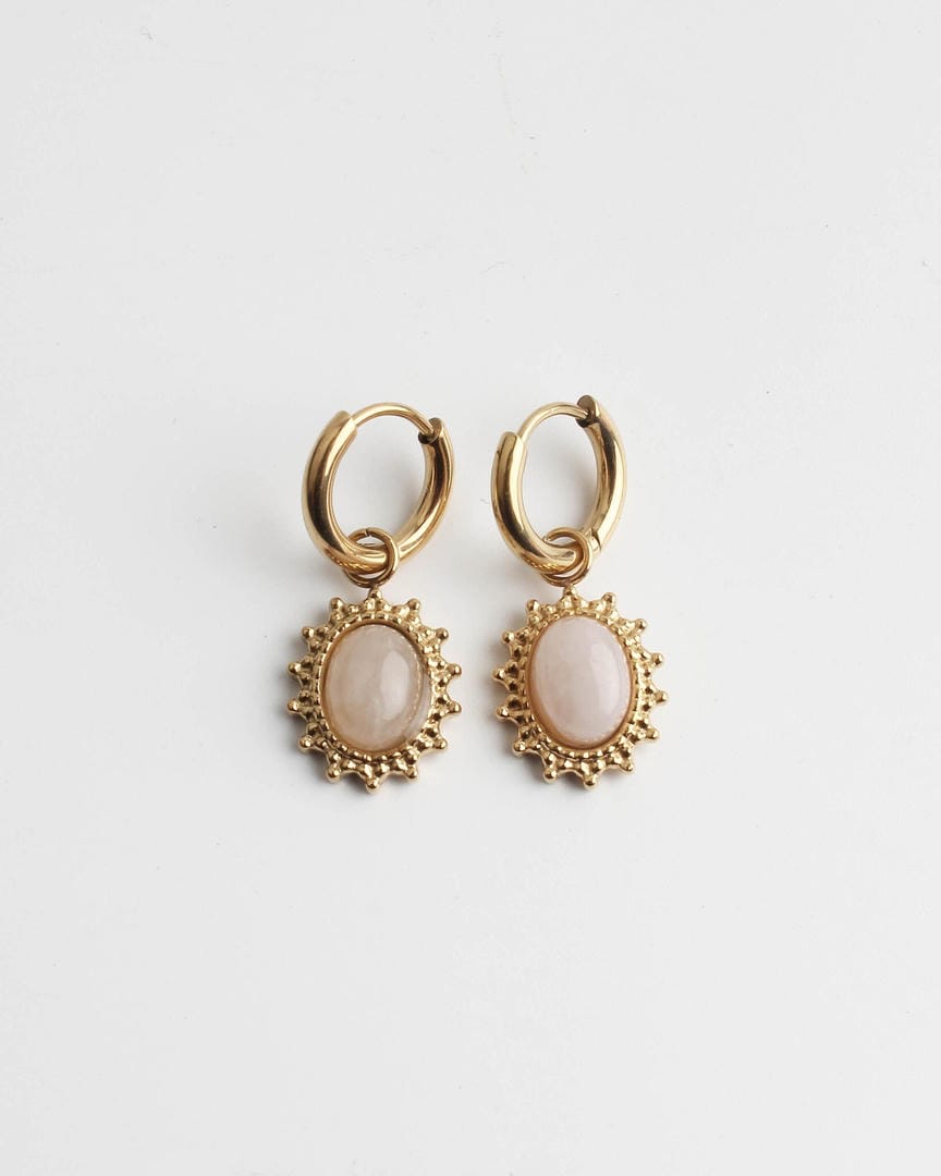Jolie Earrings Natural Stone