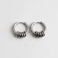Stacked Ring Hoop Earrings