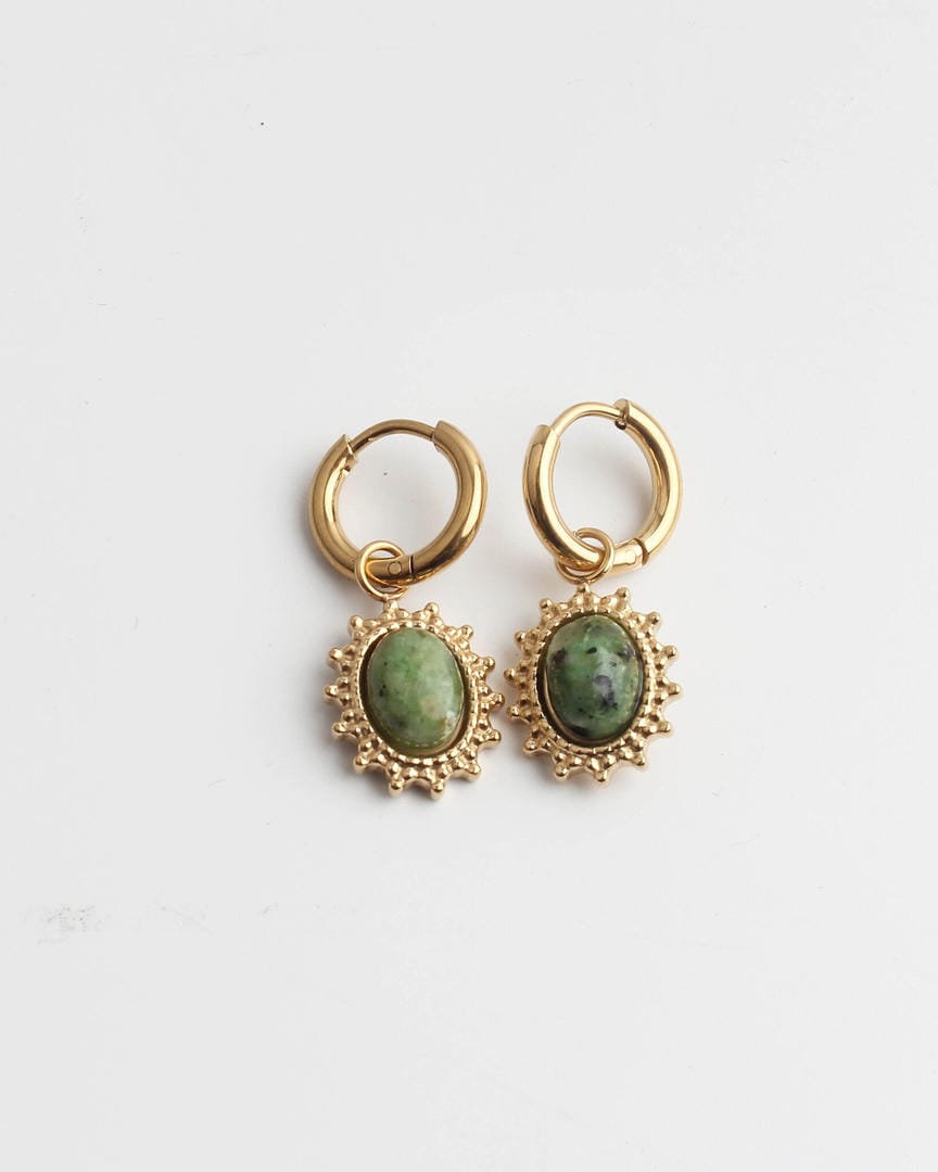 Jolie Earrings Natural Stone